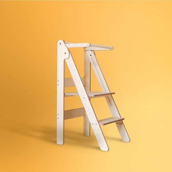 3 in 1 tree design kitchen helper tower / desk / slide + small step stool