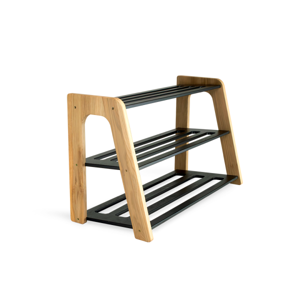 Slotted shoe rack