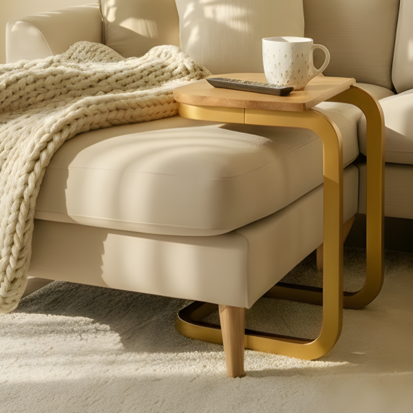 C - shaped sofa table