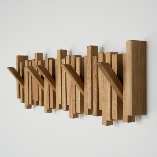 Solid Oak Coat Rack